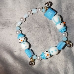 Snowman Christmas bracelet